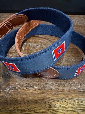 Tennessee Flag Men's Belt sz 34
